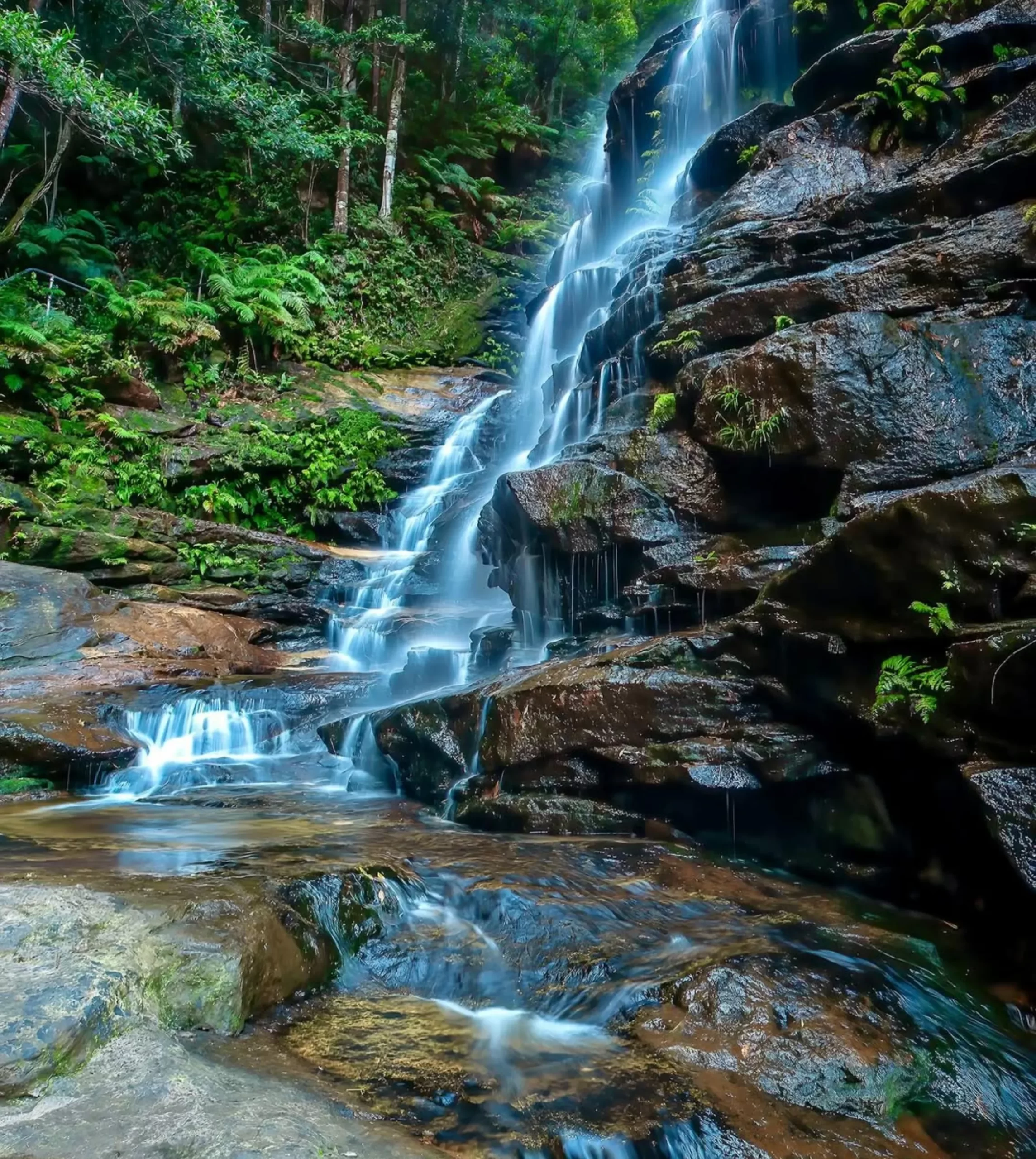 famous waterfall, Blue Mountains