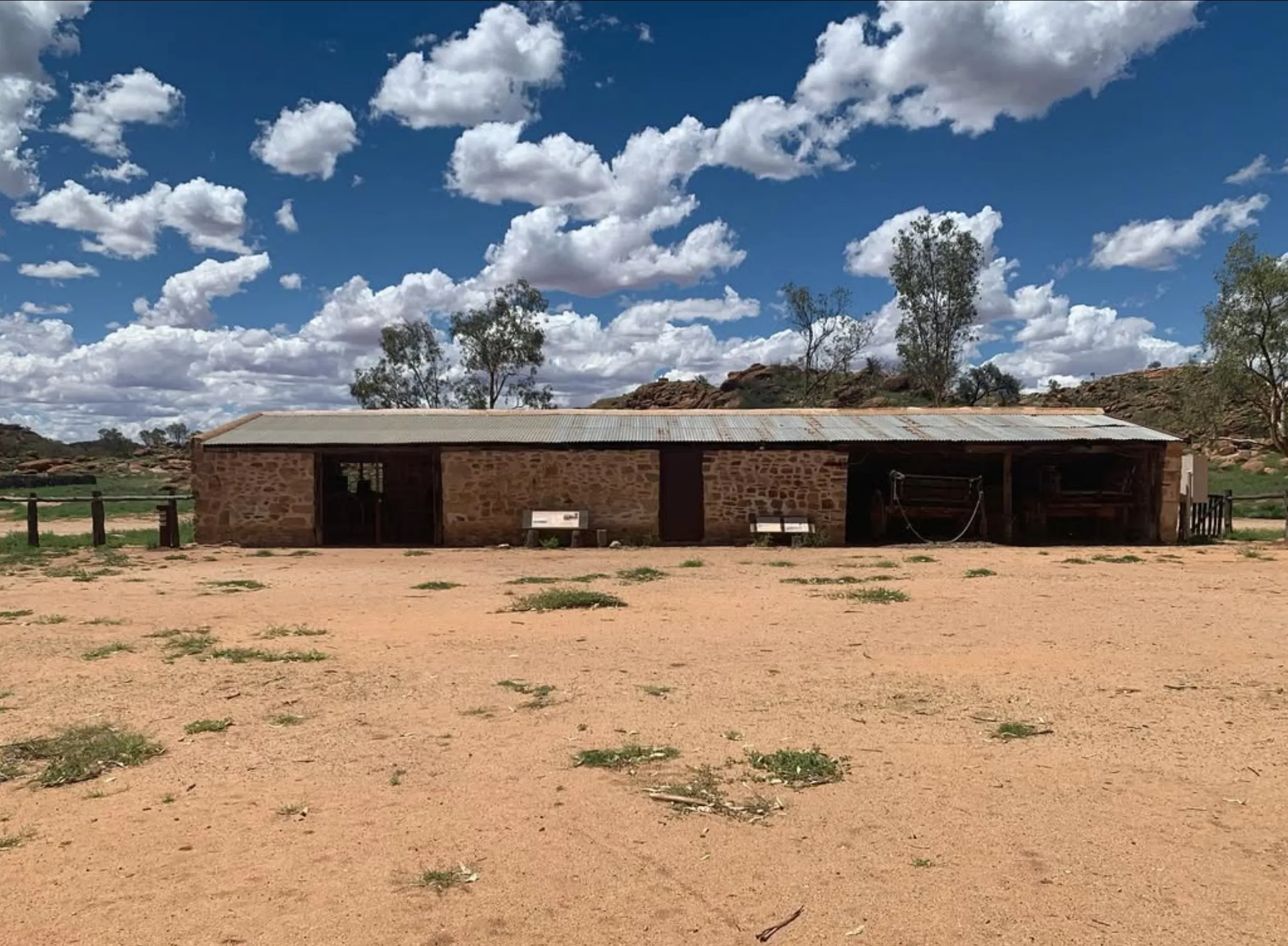 stone buildings, Alice Springs